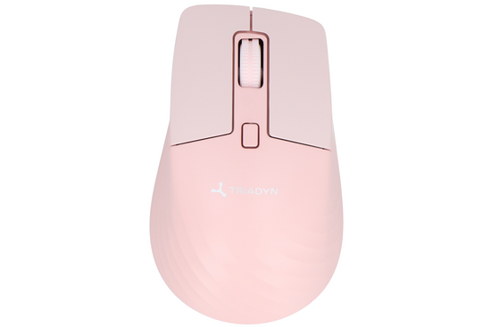New Wireless Office Mouse Triadyn THALASSA Bluetooth 2.4 GHz 1600DPI Pink