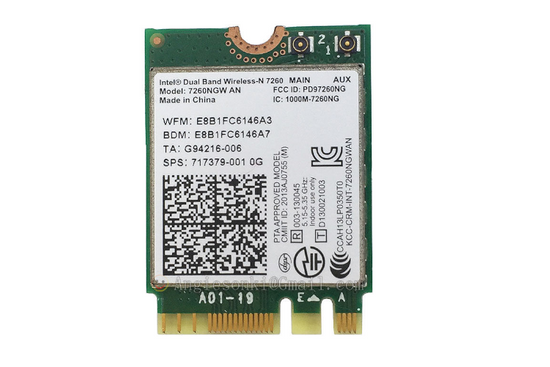 Плата бездротової локальної мережі Intel WiFi 717379-001 7260NGW M.2