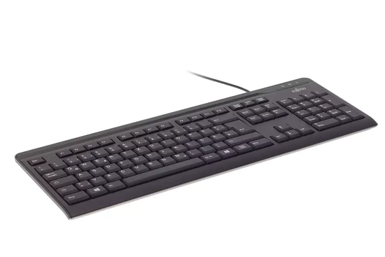 Fujitsu KB410 Wired Keyboard S26381-H111-A451 USB QWERTZ + Stickers