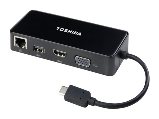 Nouveau Toshiba USB-C - HDMI/VGA 30cm adaptateur PA5272U-3PRP