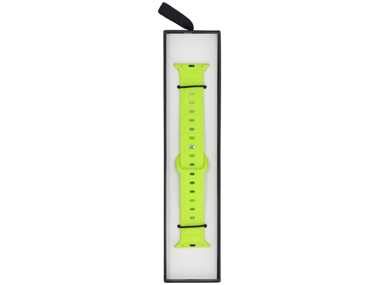 Bracelet pour smartwatch GlacierX Silicone Wave Neon Lime pour Apple Watch 38/40/41mm Citron vert