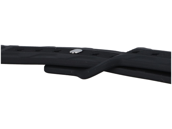 GlacierX Silicone Wave Black strap for Apple Watch 42/44/45/49mm Black