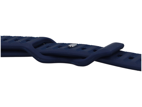 GlacierX Silikon Armband Ribbed Mitternachtsblau für Apple Watch 42/44/45/49mm Marineblau