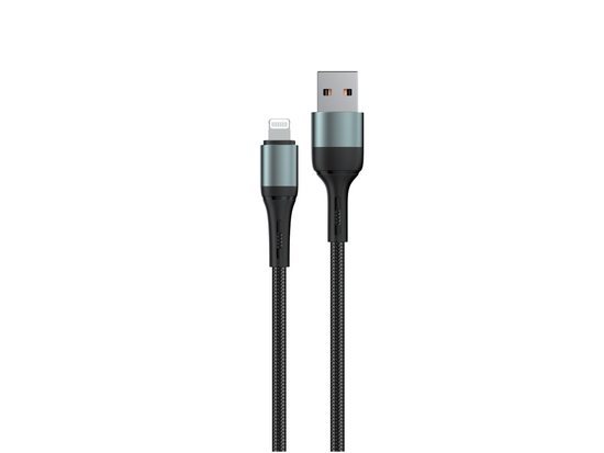 Nový kabel Encore Energy USB-A Lightning 2A QC PD pro nabíjení a přenos dat 100 cm opletený černý EE103-L