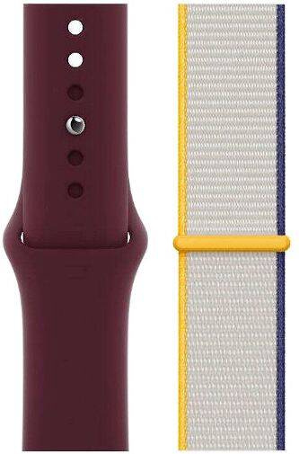 Oryginalny Pasek Apple Sport Band Plum + Sport Loop Sea Salt 38/40/41 mm