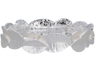 Bracelet Couronne Argenté-Blanc
