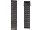 Nový náramek na smartwatch GlacierX Classic Black Steel Černý 22mm