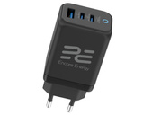 New GaN 65W USB-A + 2x USB-C QC PPS PD Encore Energy MD-6583RA wall charger