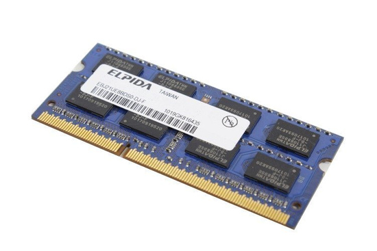 Оперативна пам'ять для ноутбука ELPIDA 4GB DDR3 1600MHz PC3-12800s SODIMM після випуску