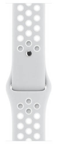 Originale Apple Cinturino Watch Sport Band Nike 38mm Pure Platinum / White in confezione sigillata