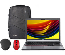 Fujitsu LifeBook E756 i7-6500U 8GB 480GB SSD 1920x1080 Klasse A- Windows 10 Home + Rucksack + Maus + Pad