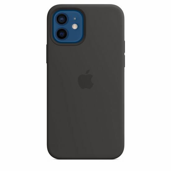 Custodia in silicone originale iPhone 12 Pro nera
