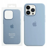 Custodia in silicone originale Apple iPhone 13 Pro Blue Fog