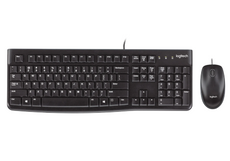 Nuevo conjunto Logitech MK120 teclado + ratón USB cableado QWERTY