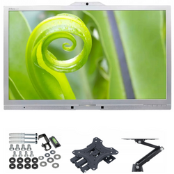 Philips 241P6Q 24" LED 1920x1080 IPS DisplayPort DVI Webcam Argent Sans Support + Support Réglable