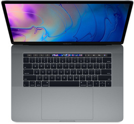 Apple MacBook Pro A1990 2018 r. Space Gray i7-8850H 16GB 512GB SSD 2880x1800 Radeon Pro 560X Třída A- MacOS Big Sur