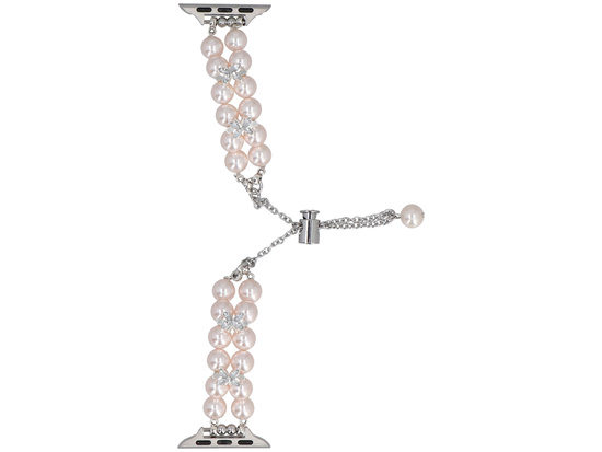 Nuovo bracciale per smartwatch GlacierX Slider Clasp Pearl Glow Bracelet Silk Rose per Apple Watch 38/40/41mm Rosa