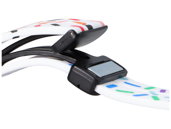 Nový pásek GlacierX Silicone Magnetic Buckle White Confetti pro Apple Watch 42/44/45/49mm Vícebarevný