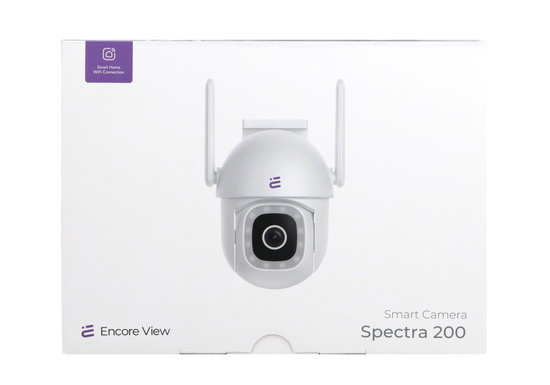 Nouvelle caméra intelligente WiFi PTZ 4Mpx FHD Vision Nocturne Couleur Complète IP65 Encore View Spectra 200