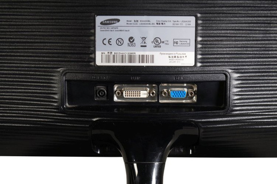 Samsung SA300 22" LED 1920x1080 DVI D-SUB ZAS Монітор чорний клас A