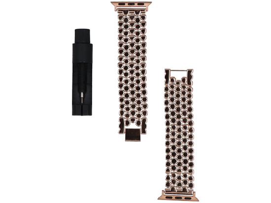 Nueva pulsera para smartwatch GlacierX Hex Grid Bracelet Rose Gold para Apple Watch 38/40/41mm Rosa Dorado