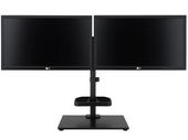 2x LG Monitor 24MB37PM 24" LED 1920x1080 IPS VGA DVI Black BP Class A + Triadyn DuoBase mount
