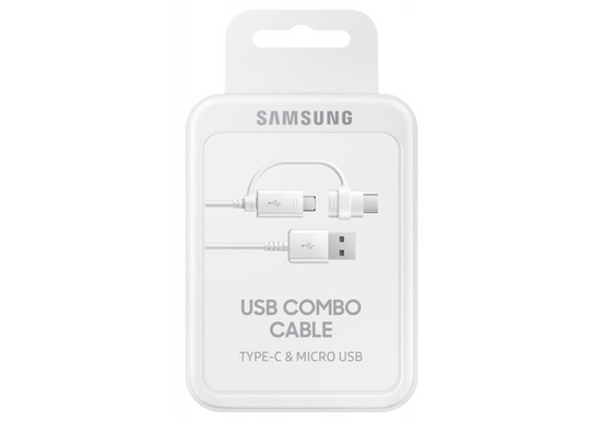 New Samsung Combo USB - USB-C + Micro USB Cable