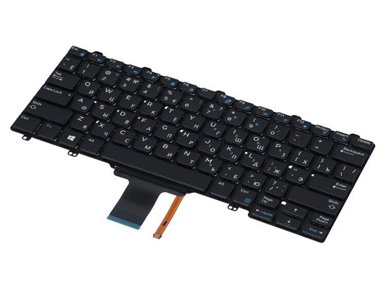 Tastatur Dell M16ISU TCKW6 QWERTY + Aufkleber BELEUCHTET