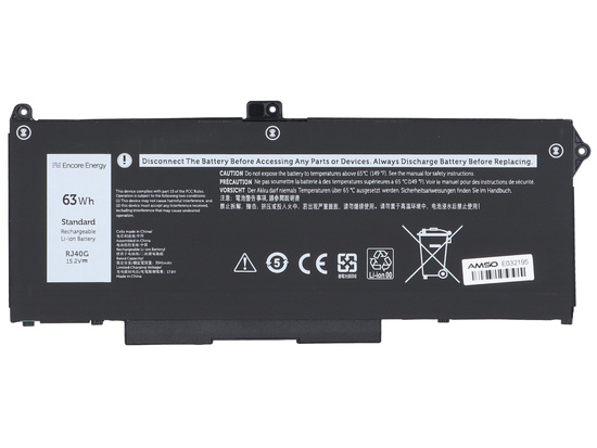 Nuova batteria Encore Energy per Dell Latitude 5420 5520 Precision 3560 63Wh 15.2V 4145mAh RJ40G