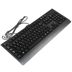 NUOVA Tastiera Lenovo SK-8827 USB Cablaggio Nera Stickery