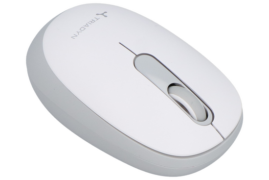 Nouvelle Souris Sans Fil de Bureau Triadyn SAO 2.4GHz Bluetooth 1600DPI Blanche