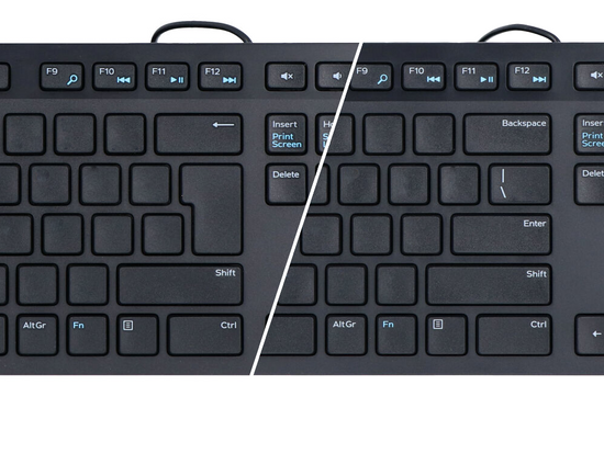 Nouvelle Clavier Dell QuietKey KB216 Noir QWERTY OEM + Autocollants