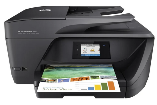 Tiskárna Inkoustová HP OfficeJet Pro 6960 Barevná Provoz od 3 do 5 tisíc vytištěných stránek