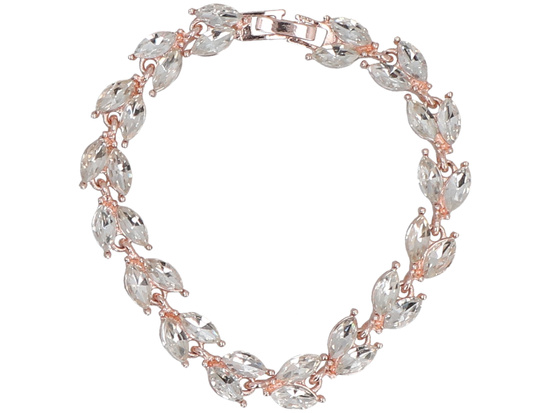 Completo di gioielli Finezja Rosa set Collana + orecchini + bracciale