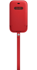 Original funda de piel Apple iPhone 12 / 12 Pro Scarlet