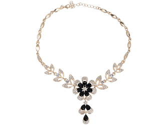 Ensemble de bijoux Conte Noir, collier + boucles d'oreilles