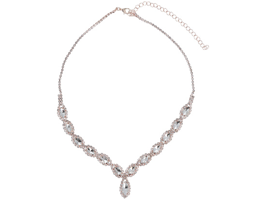 Charming Pink Jewelry Set Necklace + Earrings + Bracelet