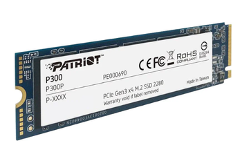 Neue Festplatte SSD Patriot P300 512GB M.2 2280 PCI-E NVMe (1700/1200MBs)