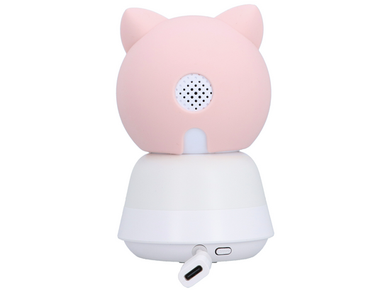 Nuova telecamera intelligente WiFi girevole FHD con allerta ninna nanna + monitor Encore View Baby Guard Pink