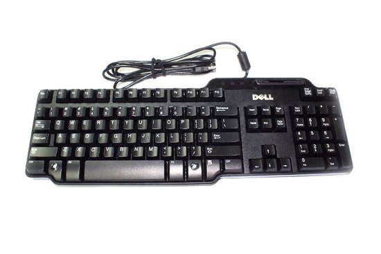 Tastiera Dell SK-3205 USB Lettore di Schede QWERTY Adesivi