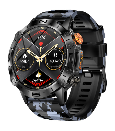 Nuevo Smartwatch GlacierX Tactical Black Camo GX-TC59