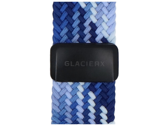 Nuovo cinturino GlacierX Braided Magnetic Buckle Indigo Sea per Apple Watch 42/44/45/49mm Ombre Indigo
