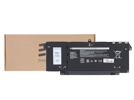 Nouvelle batterie Encore Energy pour Dell Latitude 5320 7320 7420 7520 63Wh 15.2V 4145mAh 7FMXV