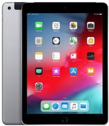 Apple iPad 6 A1954 Cellular 2GB 32GB Space Gray Class A- iOS