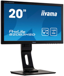 IIYAMA Monitor B2083HSD 20" LED 1600x900 DVI D-SUB Black Class A