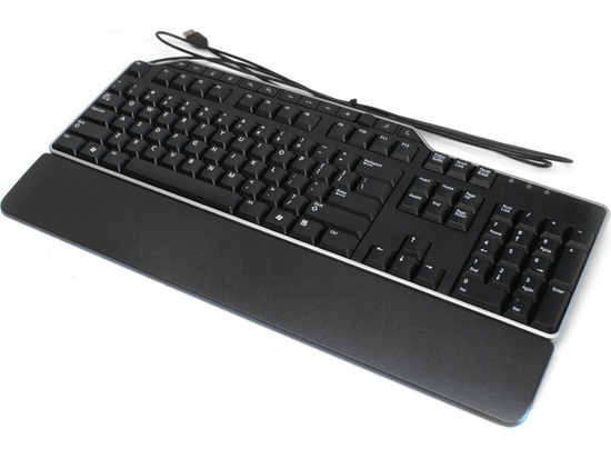 NOUVEAU Clavier Dell KB522 USB Multimédia QWERTY + Autocollants BOÎTE