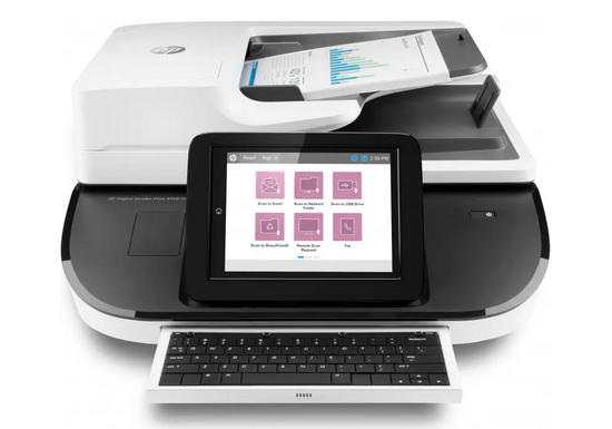 Post-Lease Professioneller HP Digital Sender Flow 8500 fn2 Scanner mit über 300.000 gescannten Seiten