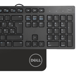 KLÁVESNICE DELL QUIETKEY KB216-BK-EE ČERNÁ QWERTY