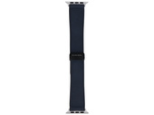 New GlacierX Leather Magnetic Buckle Midnight Blue strap for Apple Watch 42/44/45/49mm Navy Blue