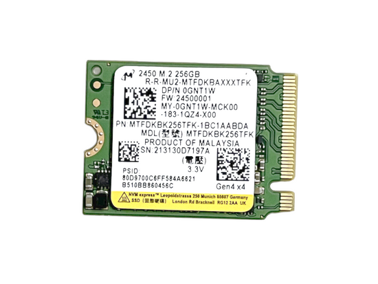 Micron 2450 256GB M.2 2230 PCIe SSD